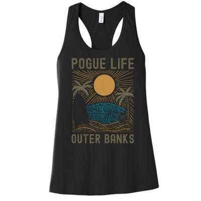 Outer Banks North Carolina NC Beach Women's Racerback Tank