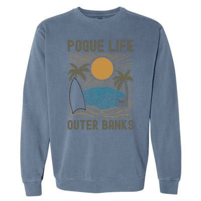 Outer Banks North Carolina NC Beach Garment-Dyed Sweatshirt