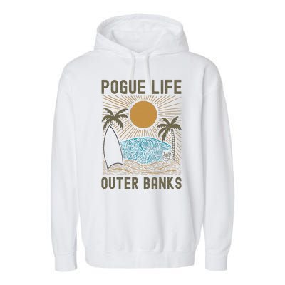 Outer Banks North Carolina NC Beach Garment-Dyed Fleece Hoodie