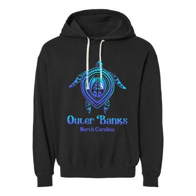 Outer Banks North Carolina Souvenir OBX NC Sea Turtle Garment-Dyed Fleece Hoodie