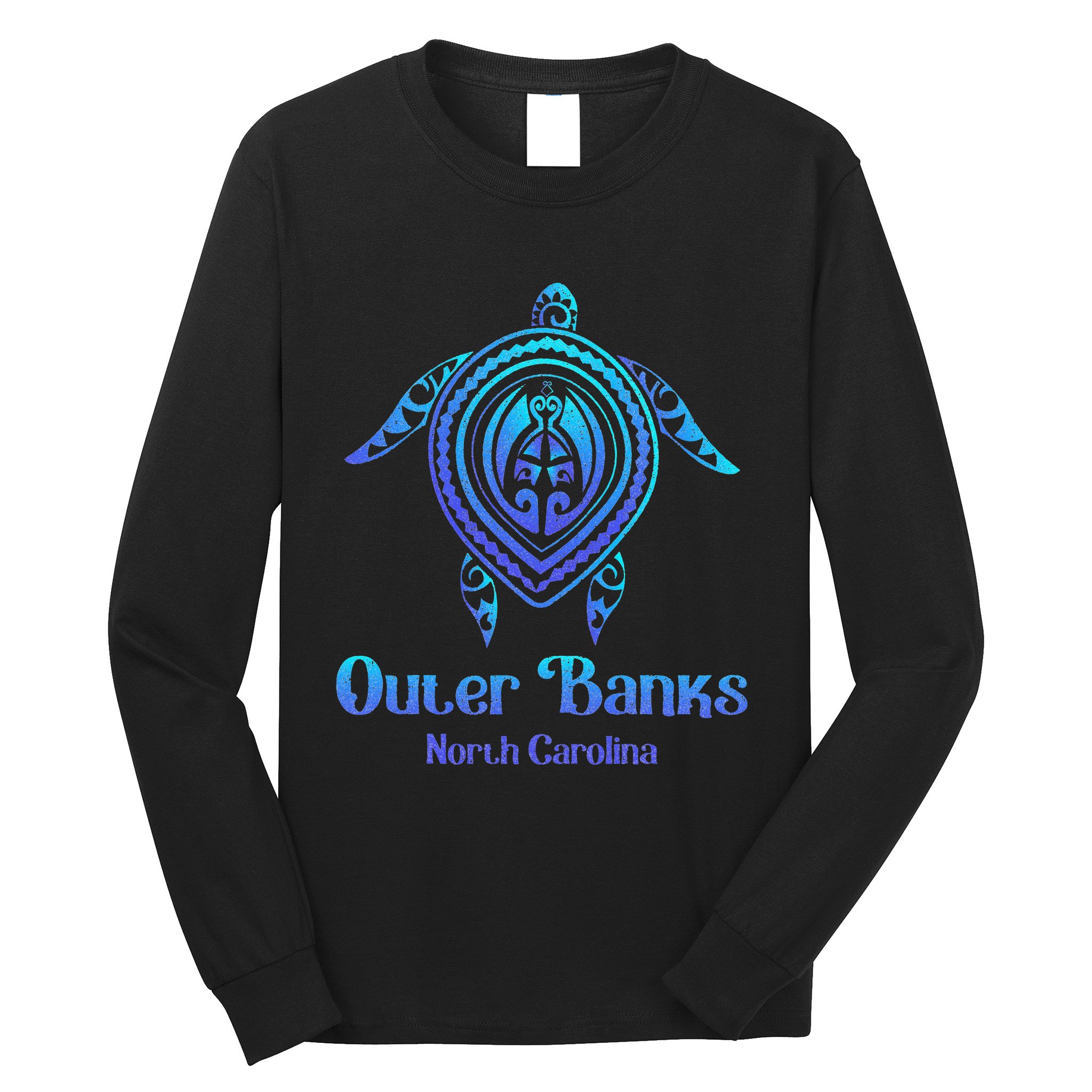 Outer Banks North Carolina Souvenir OBX NC Sea Turtle Long Sleeve Shirt