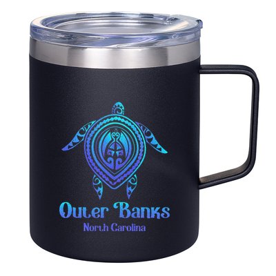 Outer Banks North Carolina Souvenir OBX NC Sea Turtle 12oz Stainless Steel Coffee Mug