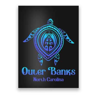 Outer Banks North Carolina Souvenir OBX NC Sea Turtle Poster