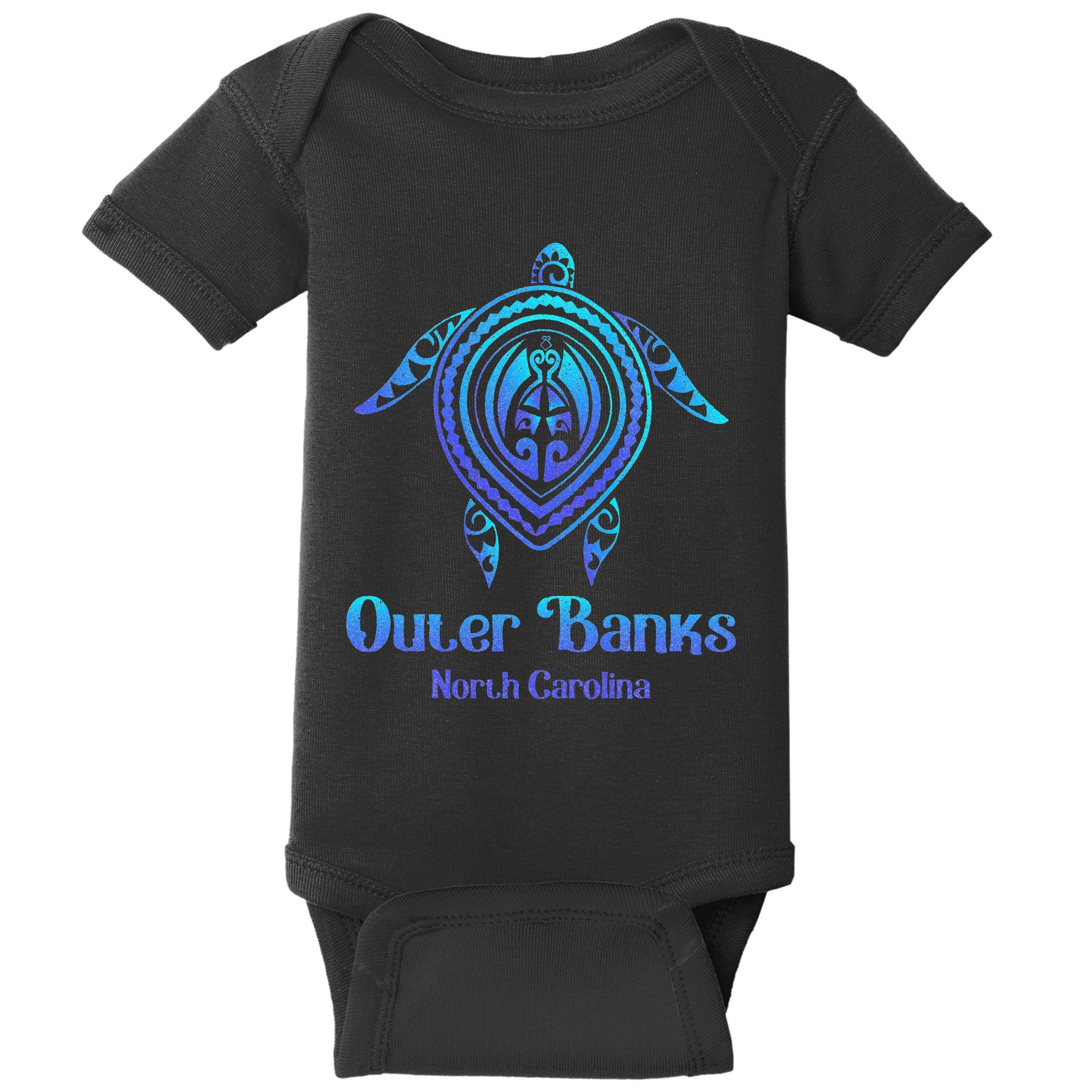 Outer Banks North Carolina Souvenir OBX NC Sea Turtle Baby Bodysuit