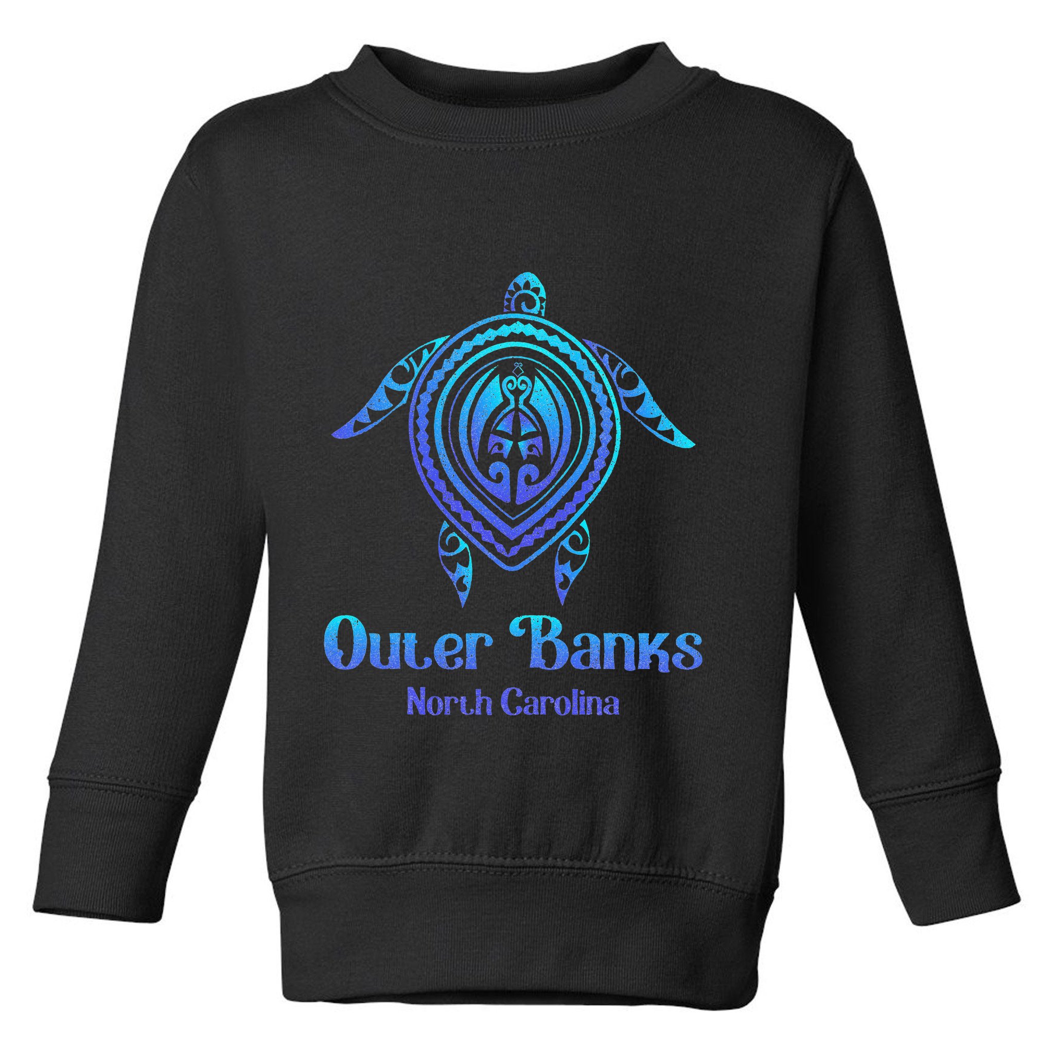 Outer Banks North Carolina Souvenir OBX NC Sea Turtle Toddler Sweatshirt