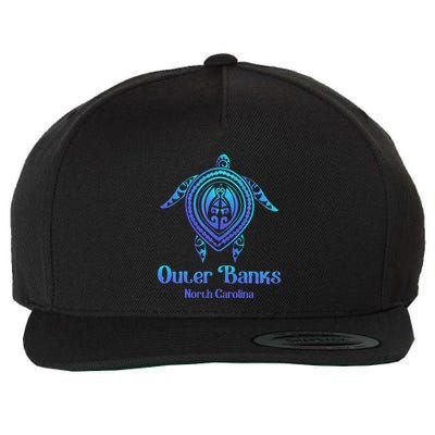 Outer Banks North Carolina Souvenir OBX NC Sea Turtle Wool Snapback Cap
