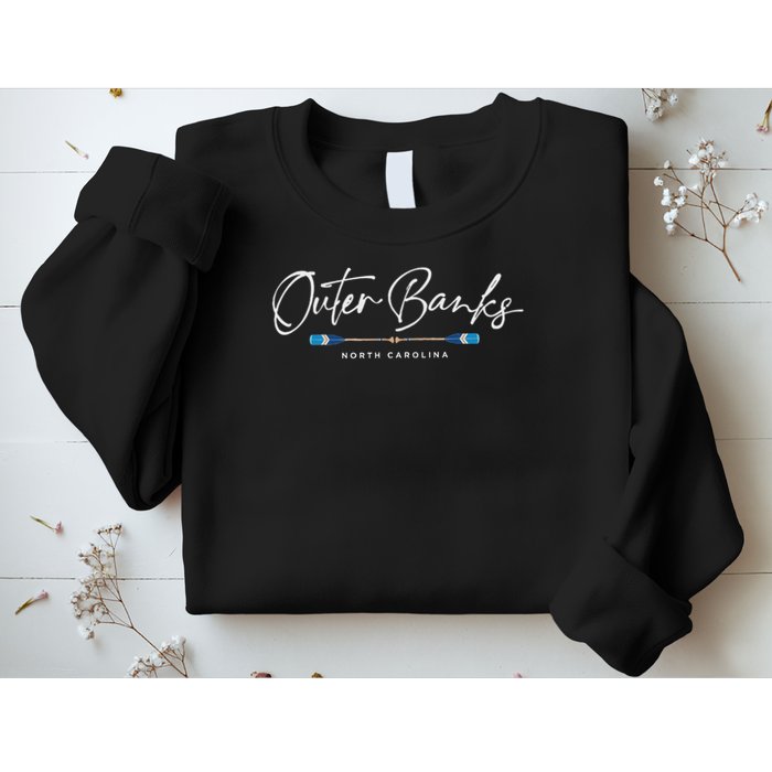 Outer Banks North Carolina Oars Graphic Sweatshirt