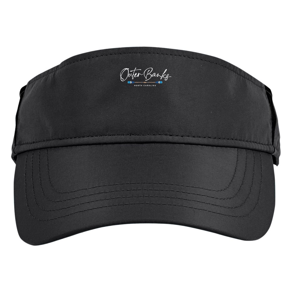 Outer Banks North Carolina Oars Graphic Adult Drive Performance Visor