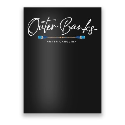 Outer Banks North Carolina Oars Graphic Poster