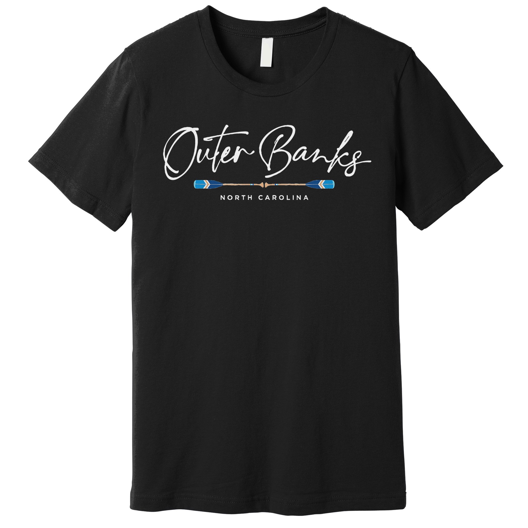 Outer Banks North Carolina Oars Graphic Premium T-Shirt