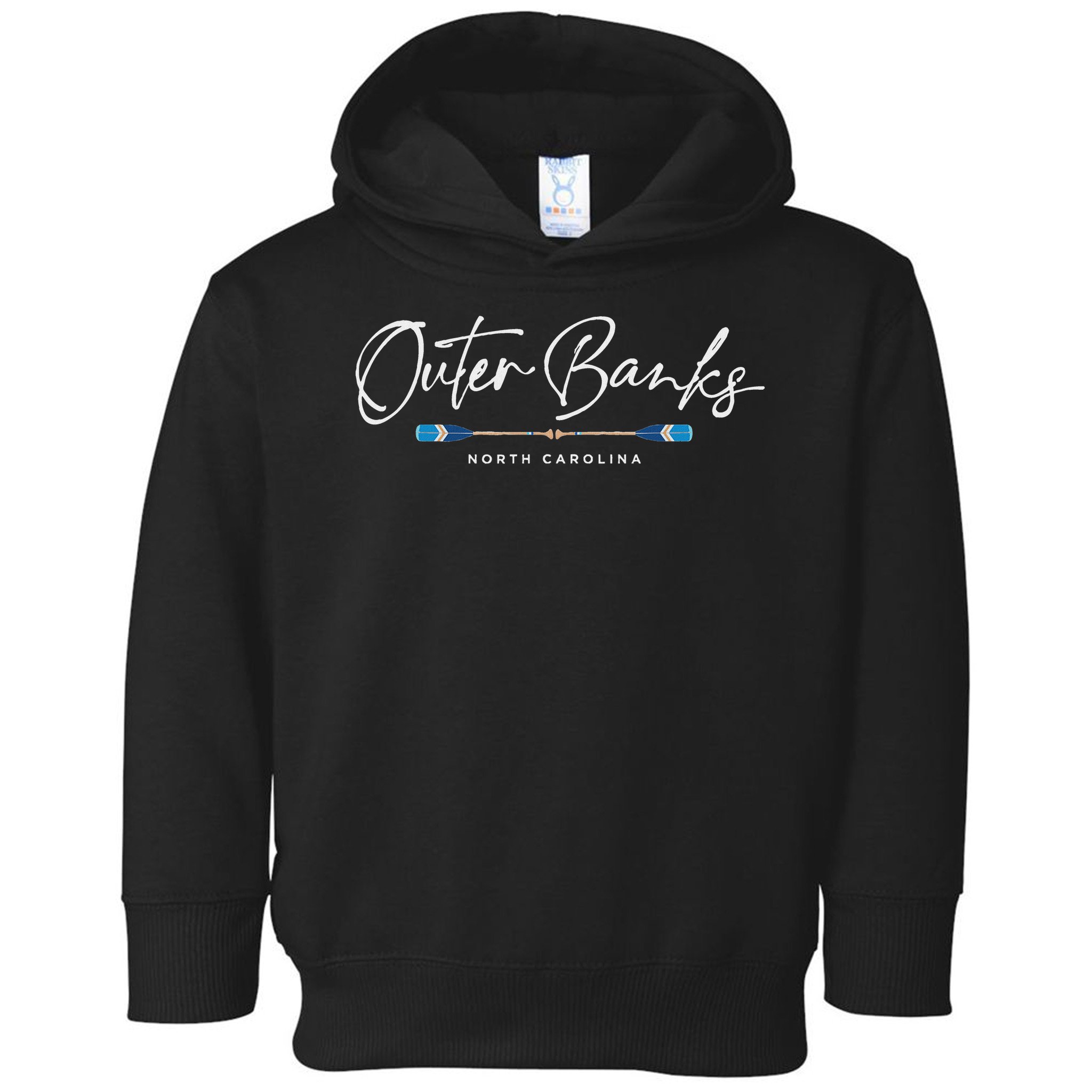 Outer Banks North Carolina Oars Graphic Toddler Hoodie