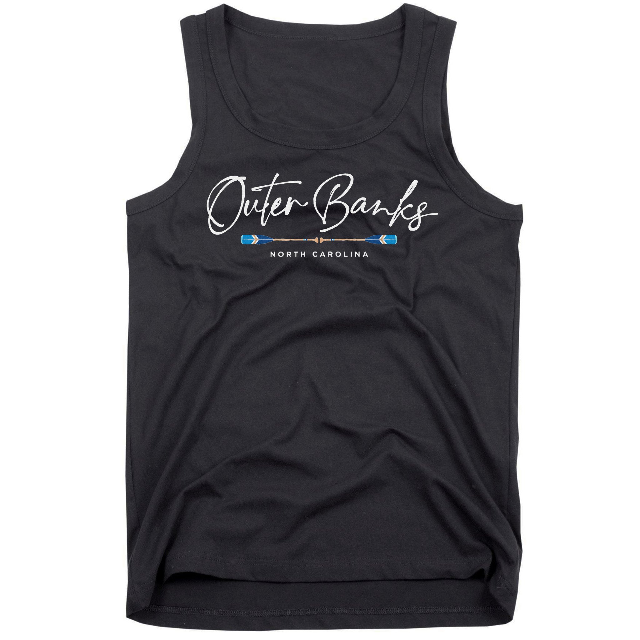 Outer Banks North Carolina Oars Graphic Tank Top