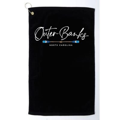 Outer Banks North Carolina Oars Graphic Golf Towel