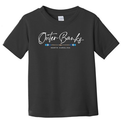 Outer Banks North Carolina Oars Graphic Toddler T-Shirt