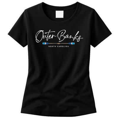 Outer Banks North Carolina Oars Graphic Womens T-Shirt