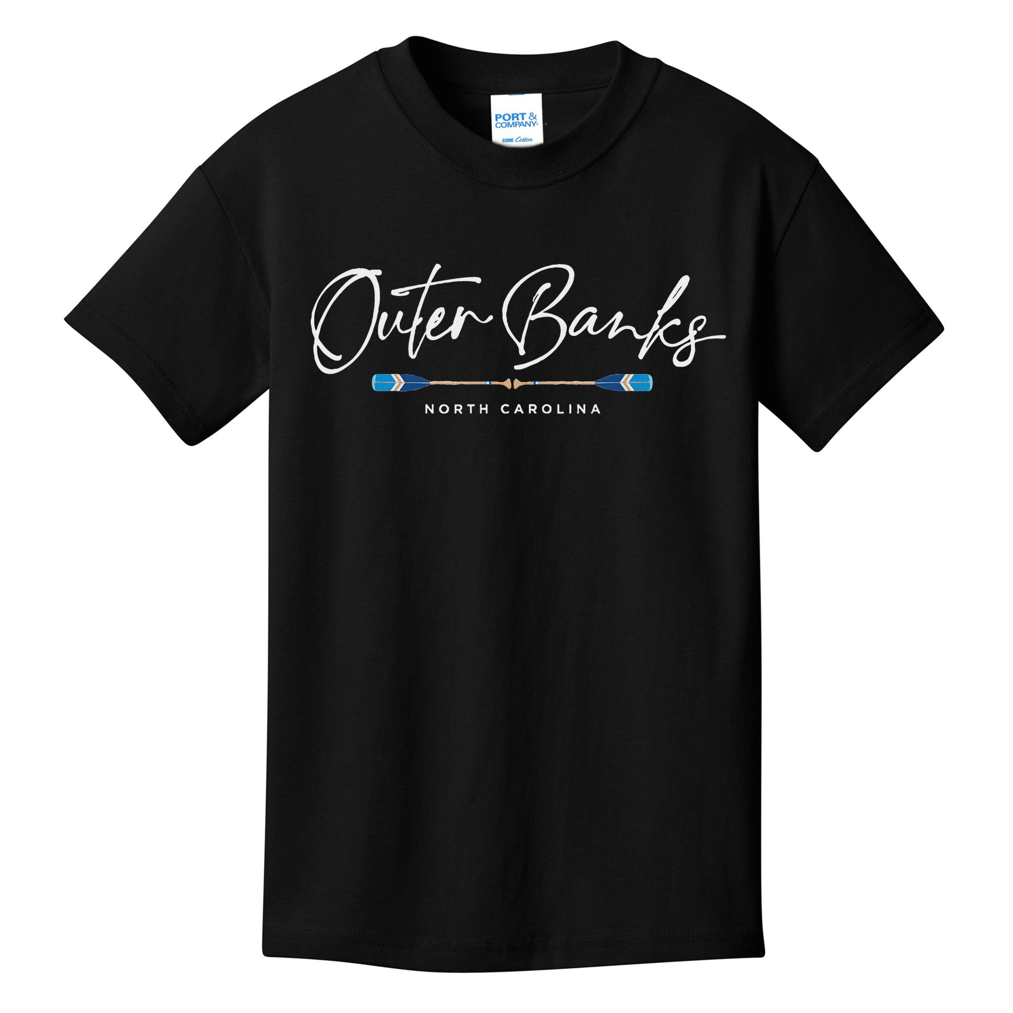Outer Banks North Carolina Oars Graphic Kids T-Shirt