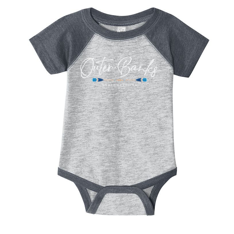 Outer Banks North Carolina Oars Graphic Infant Baby Jersey Bodysuit