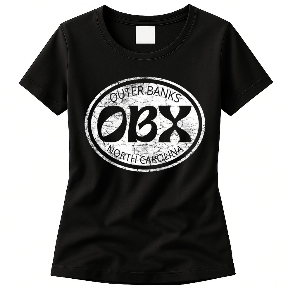 Outer Banks North Carolina Obx Beach Summer Travel Vintage Gift Womens T-Shirt