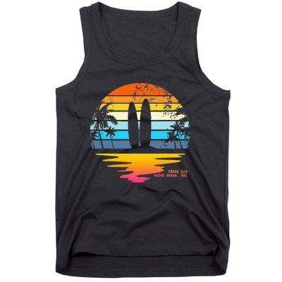 Outer Banks NC Retro Beach Surfing Pogue Life Outer Banks Tank Top