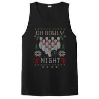 Oh Bowly Night Bowling Ugly Christmas Sweater Party Gift Funny Gift PosiCharge Competitor Tank