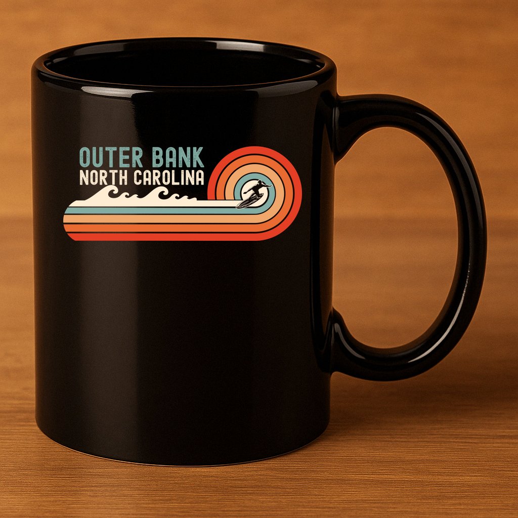 Outer Banks North Carolina NC Beach 11oz C Handle Ceramic Mug