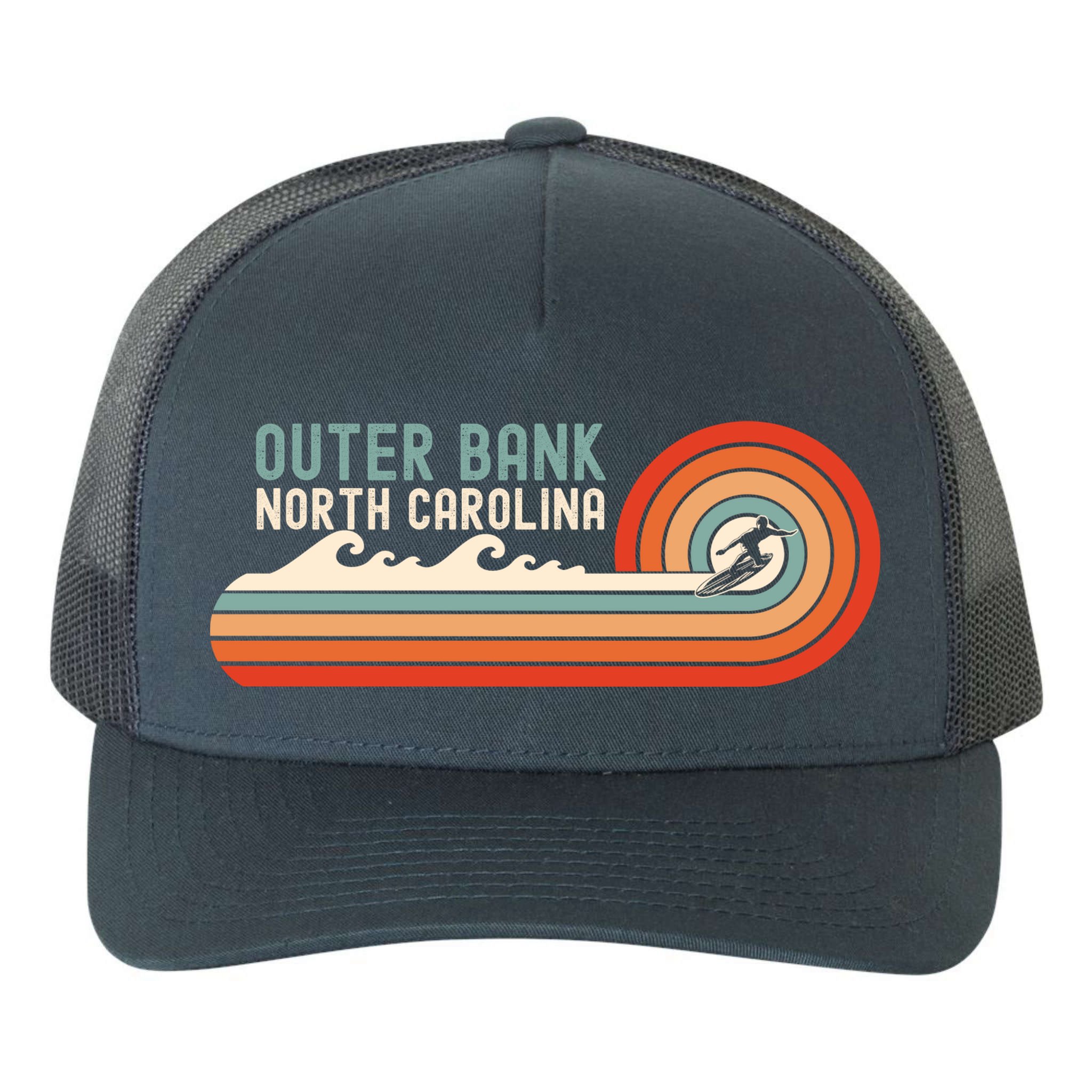 Outer Banks North Carolina NC Beach Yupoong Adult 5-Panel Trucker Hat