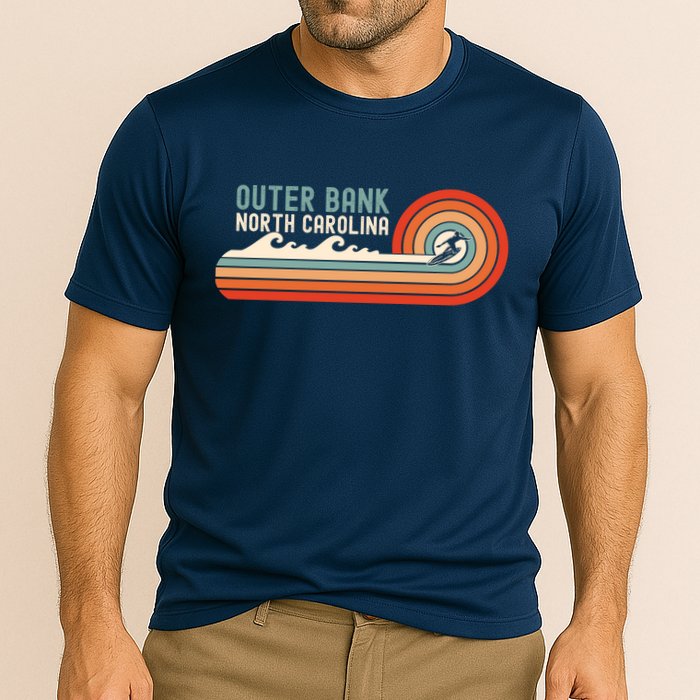 Outer Banks North Carolina NC Beach Cooling Performance Crew T-Shirt