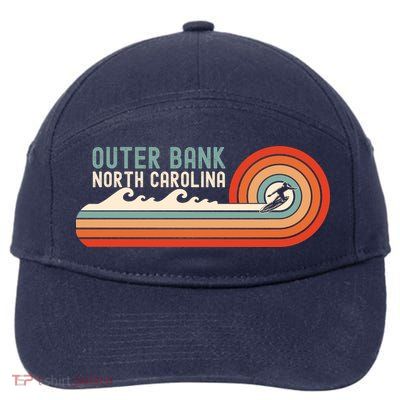 Outer Banks North Carolina NC Beach 7-Panel Snapback Hat