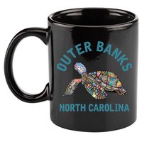Outer Banks North Carolina NC Beach 11oz C Handle Ceramic Mug