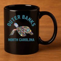 Outer Banks North Carolina NC Beach 11oz C Handle Ceramic Mug
