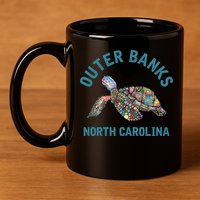 Outer Banks North Carolina NC Beach 11oz C Handle Ceramic Mug