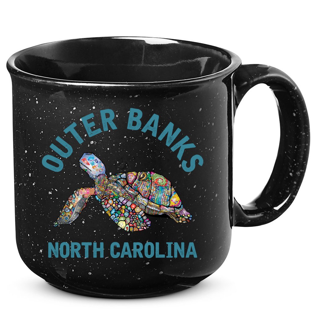 Outer Banks North Carolina NC Beach 15oz Campfire Ceramic Mug
