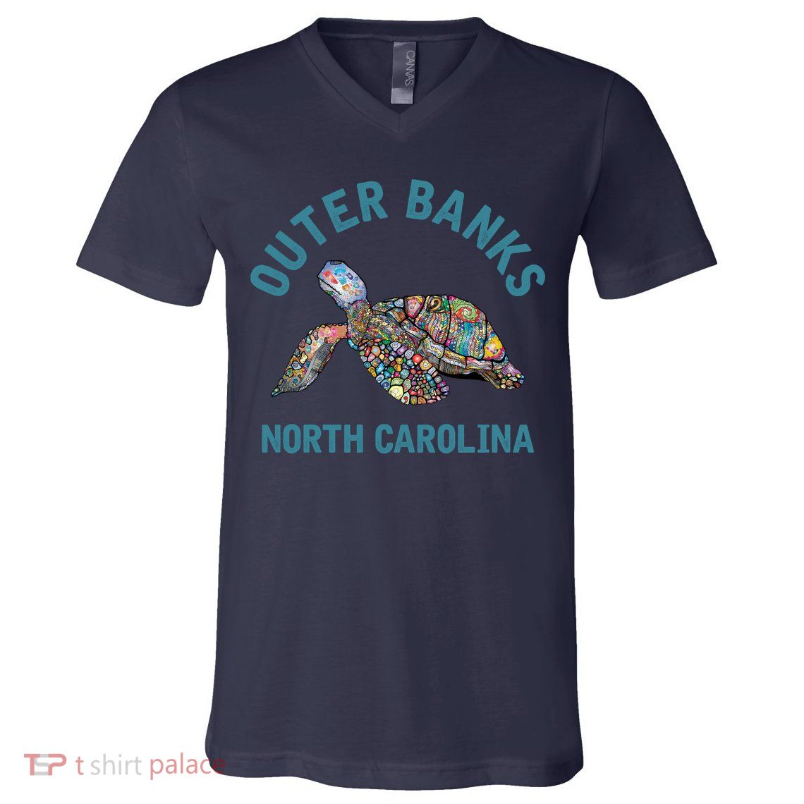 Outer Banks North Carolina NC Beach V-Neck T-Shirt