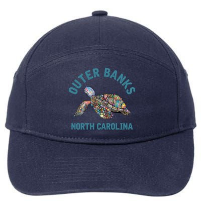 Outer Banks North Carolina NC Beach 7-Panel Snapback Hat