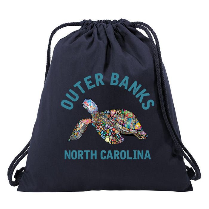 Outer Banks North Carolina NC Beach Drawstring Bag