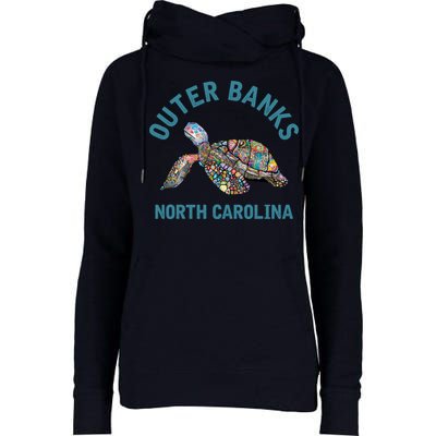 Outer Banks North Carolina NC Beach Womens Funnel Neck Pullover Hood