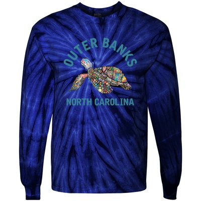 Outer Banks North Carolina NC Beach Tie-Dye Long Sleeve Shirt