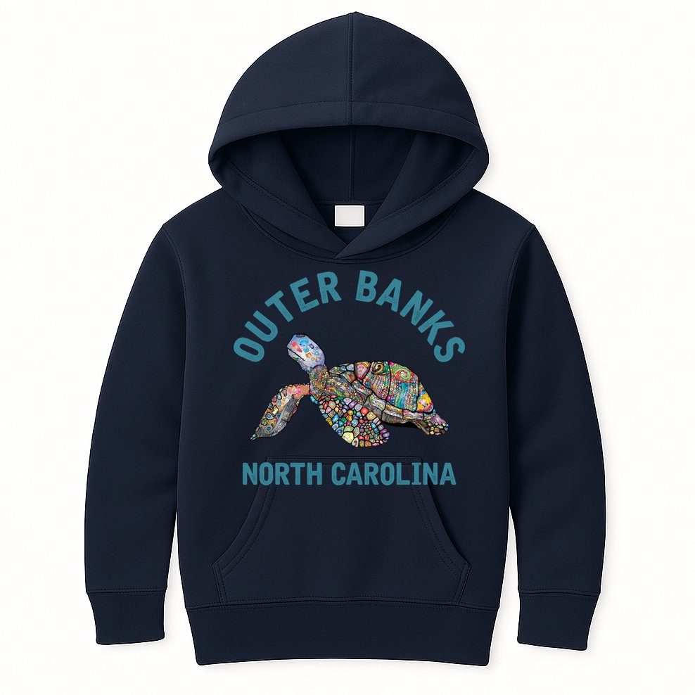Outer Banks North Carolina NC Beach Kids Hoodie
