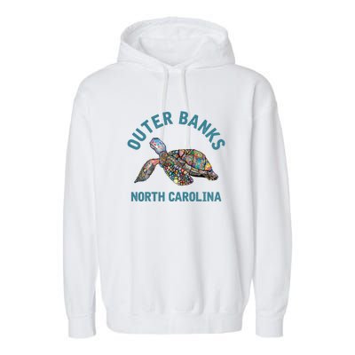 Outer Banks North Carolina NC Beach Garment-Dyed Fleece Hoodie