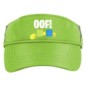 Oof! Blox Noob Funny Gamer Gift Adult Drive Performance Visor