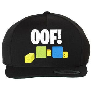 Oof! Blox Noob Funny Gamer Gift Wool Snapback Cap