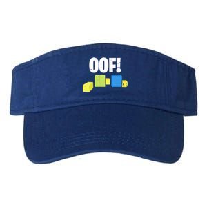 Oof! Blox Noob Funny Gamer Gift Valucap Bio-Washed Visor