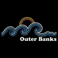 Outer Banks North Carolina Sufing Waves Sunset Beach Vintage Womens Tank Top