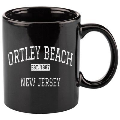 Ortley Beach New Jersey Nj Vintage 11oz C Handle Ceramic Mug