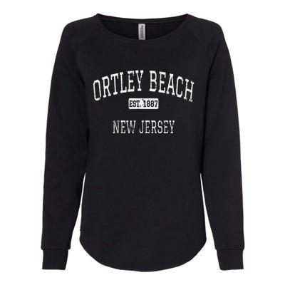 Ortley Beach New Jersey Nj Vintage Womens California Wash Sweatshirt