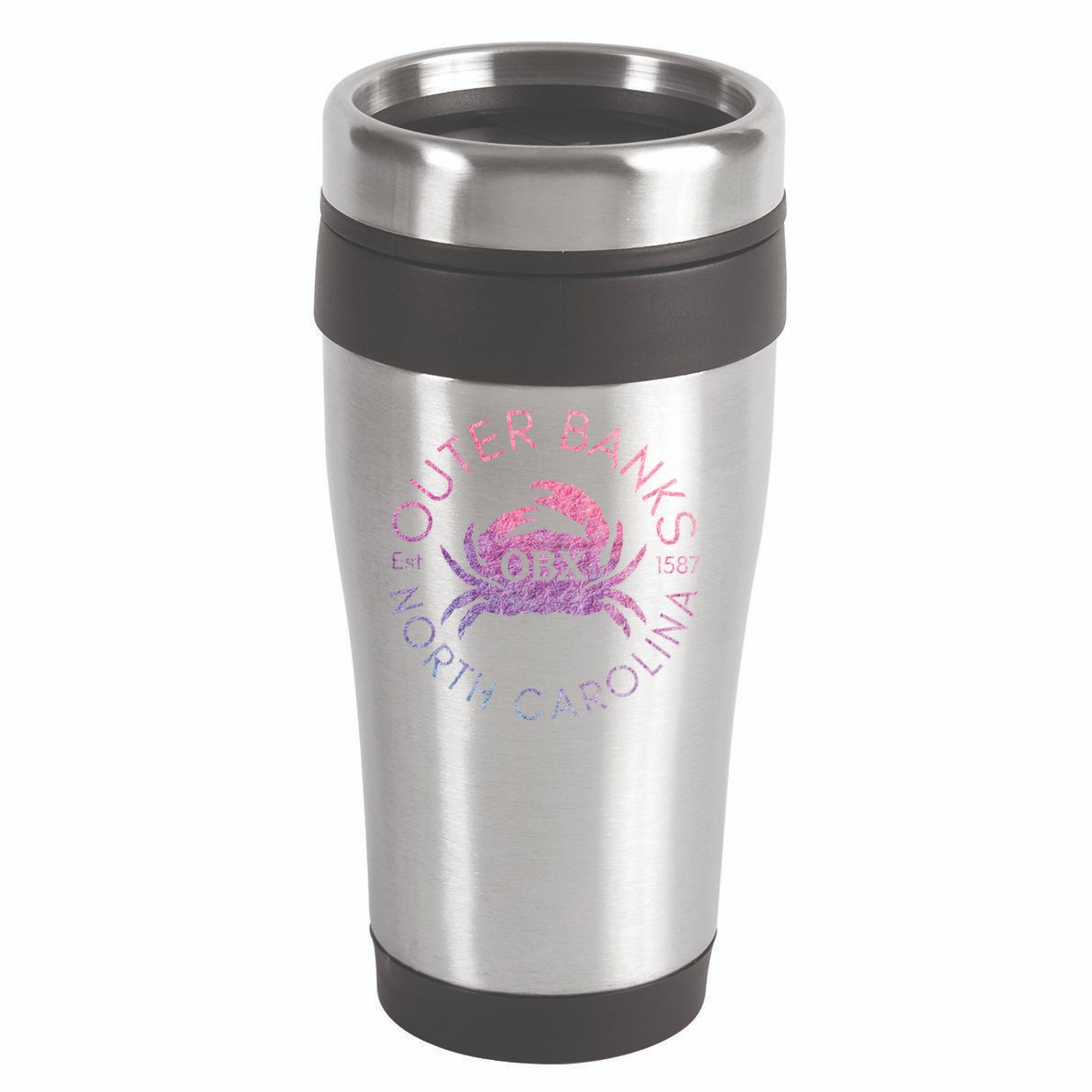 Outer Banks North Carolina Obx Crab Beach Summer Vintage Gift 16oz Travel Tumbler