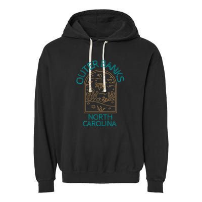 Outer Banks North Carolina NC Beach Garment-Dyed Fleece Hoodie