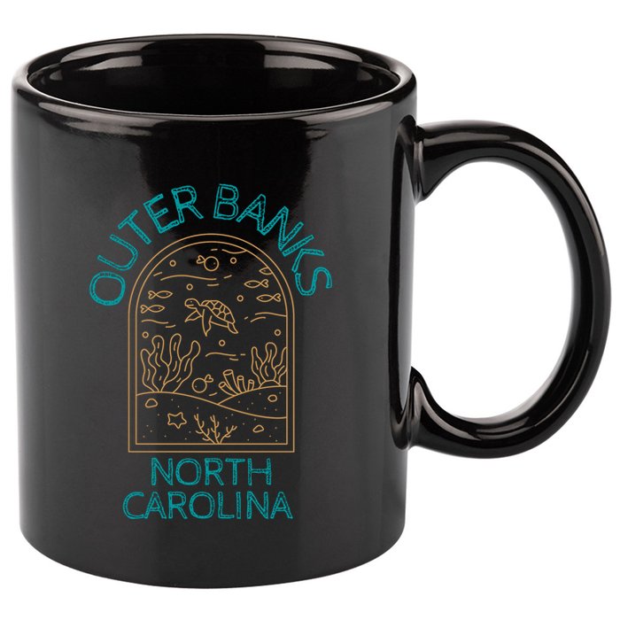 Outer Banks North Carolina NC Beach 11oz C Handle Ceramic Mug