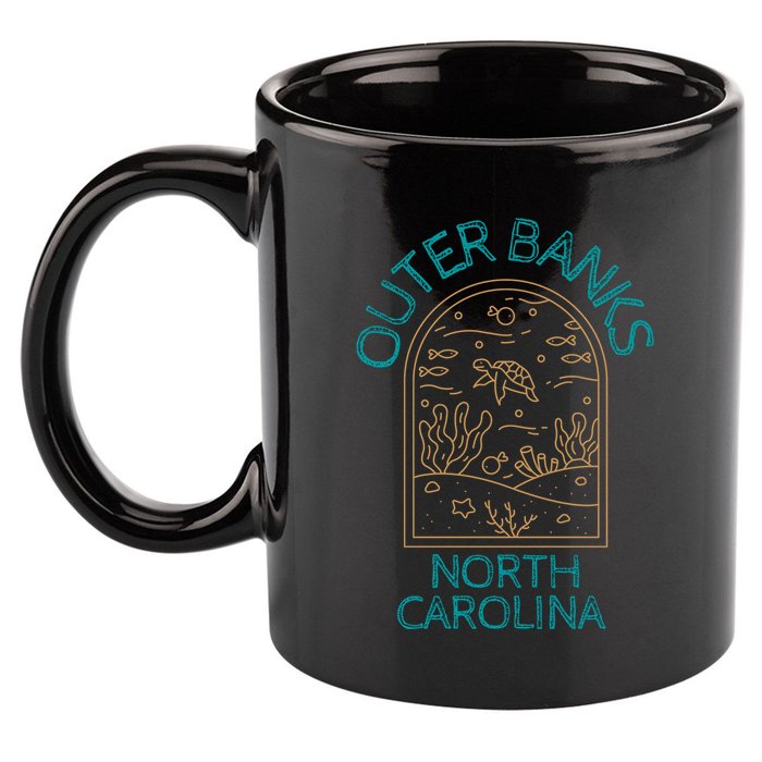 Outer Banks North Carolina NC Beach 11oz C Handle Ceramic Mug
