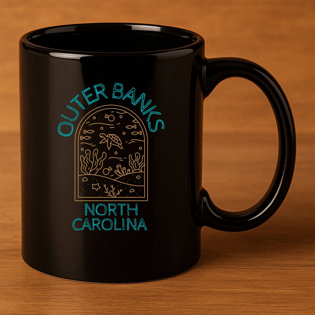 Outer Banks North Carolina NC Beach 11oz C Handle Ceramic Mug